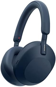 Sony WH-1000XM5 Wireless Industry Leading Noise Cancelling Headphones with Auto Noise Cancelling Optimizer, Crystal Clear Hands-Free Calling, and Alexa Voice Control, Midnight Blue