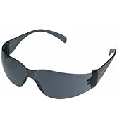 3M Outdoor Safety Eyewear, Black Frame, Gray Scratch Resistant Lenses