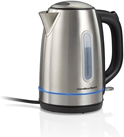 Hamilton Beach 1.7L 1500W Cordless Electric Kettle with Auto Shutoff and Boil-Dry Protection