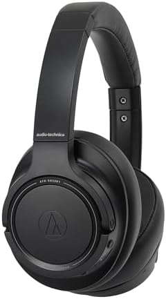 Audio-Technica ATH-SR50BT Bluetooth Wireless Over-Ear Headphones, Black (ATH-SR50BTBK)