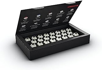 Cherry MX RGB Switch Kit, Box with 23 Mechanical Keyboard Switches, for DIY, Hot Swap or Gaming Keyboard (MX Black Clear Top)