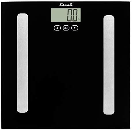 Escali Complete Health Body Composition Scale with Bioelectrical Impedance Analysis Technology, Measures Body Fat Percentage, Body Water, Lean Muscle and Total Bone Mass