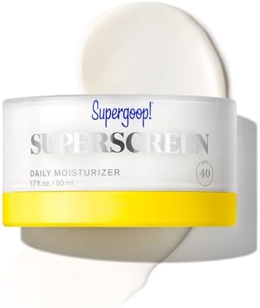 Supergoop! Superscreen - 1.7 fl oz - SPF 40 PA+++ Hydrating Daily Moisturizer Sunscreen - Protection from UV Rays + Helps Filter Pollution & Blue Light