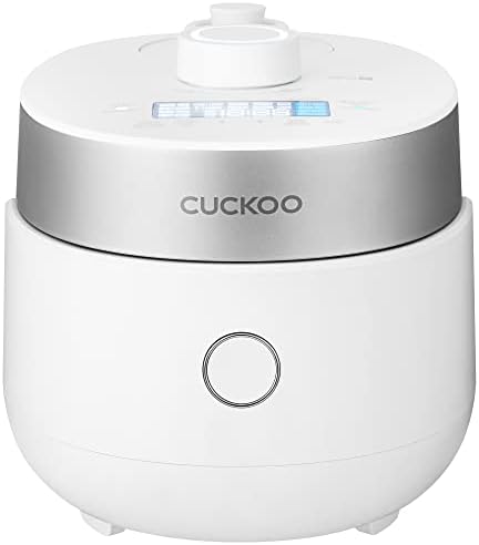 CUCKOO CRP-MHTR0309F 3-Cup (Uncooked) / 6-Cup (Cooked) Induction Heating Twin Pressure Rice Cooker & Warmer with Nonstick Inner Pot, 15 Menu Modes, 3 Voice Guide, Auto Clean (White)