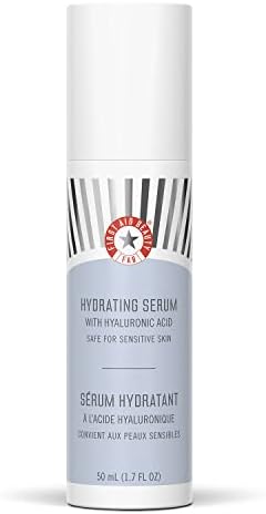 First Aid Beauty Hydrating Hyaluronic Acid Serum, Instantly Boosts Moisture + Provides 24 Hours of Hydration for All Skin Types, 1.7 oz