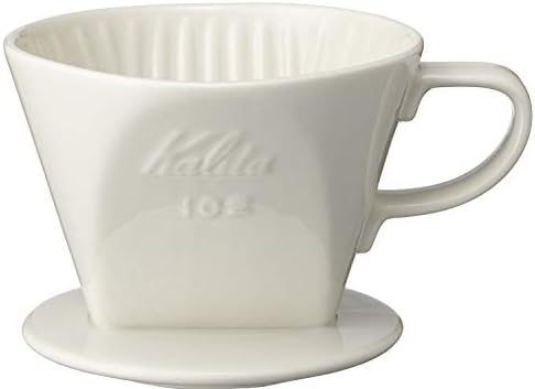 Kalita - 2001 Kalita 102 Ceramic Dripper Coffee Dipper, white
