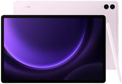 Samsung Galaxy Tab S9 FE+ Plus 12.4” 256GB Android Tablet, Long Battery Life, Powerful Processor, S Pen, 8MP Camera, Lightweight Durable Design, Expandable Storage, US Version, 2023, Lavender