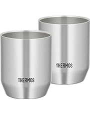 Thermos JDH-360P Vacuum Insulated Cup, 12.2 fl oz (360 ml), Stainless Steel, Set of 2