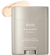 Abib Airy Sunstick Smoothing Bar SPF50 | Non-Sticky Matte Finish Sun Protection for Face and Body...