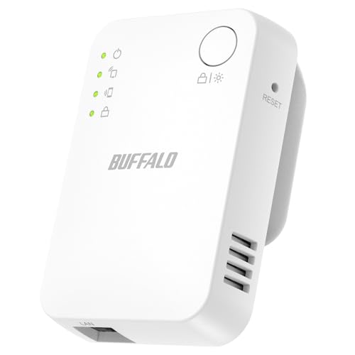 【Amazon.co.jp限定】 バッファロー WiFi 無線LAN 中継機 Wi-Fi 5 11ac 866 + 300 Mbps ハイパワー コンセント直挿し コンパクトモデル 簡易パッケージ 日本メーカー【 iPhone 15 / iPhone