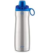 Pogo Vacuum Insulated Stainless Steel Water Bottle with Leak Proof Chug Lid and Silicone Carry Lo...