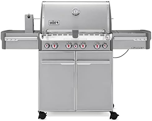Weber Summit S-470 4-Burner Liquid Propane Grill, Stainless Steel 580-Square Inch