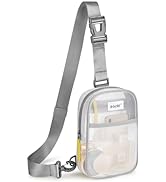 G4Free Clear Sling Bag Stadium Approved, Clear Fanny Pack Crossbody Mesh Bag Purses for Women, Tr...