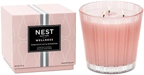 NEST New York Himalayan Salt & Rosewater Scented 3-Wick Candle