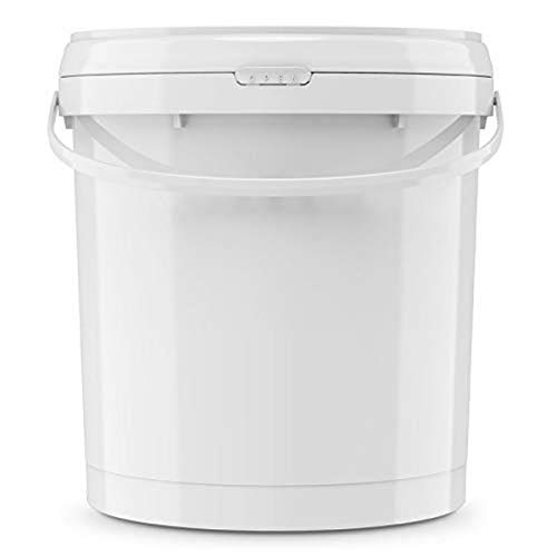 Prep Plastic Food Grade Pail with Lid 2L Bucket White