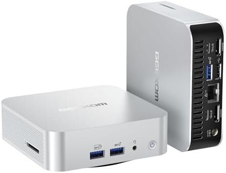 GEEKOM A7 Mini PC, AMD Ryzen 9 7940HS Mini PC Windows 11 Pro (8 Core 16 Threads, up to 5.2GHz) 32 GB DDR5 2TB PCIe Gen4 SSD Mini Computer | AMD Radeon 780M | BT5.2 | Wi-Fi 6E | USB4 | 8K