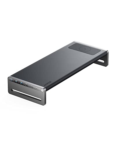 Anker 675 USB-C ドッキングステーション (12-in-1, Monitor Stand, Wireless) モニタースタンド ワイヤレス充電 100W USB PD対応 4K HDMIポート microSD＆SDカードスロット 3.