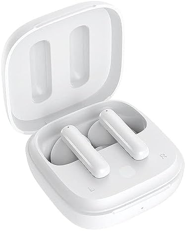 Fone Bluetooth QCY T13 ANC, Fone de Ouvido Sem Fio Bluetooth 5.3 com Cancelamento de Ruído Ativo, 30h Brincadeira, BRANCO