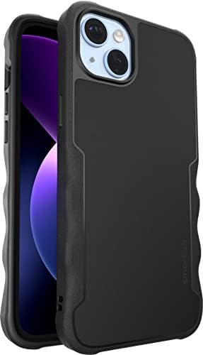 Smartish iPhone 14 Plus Protective Magnetic Case - Gripzilla Compatible with MagSafe [Rugged + Tough] Heavy Duty Grip Slim Cover w/Drop Tested Protection for Apple iPhone 14 Plus - Black Tie Affair