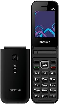 Celular Positivo P51 Função Modem 4G Câmera Traseira Rádio FM Botão SOS Dual SIM - Preto