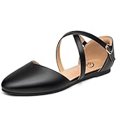 Trary Flats Shoes Women,D'Orsay Criss Cross Ankle Strap Flats for Women Dressy Comfortable, Women...