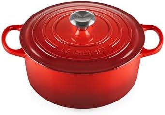 Le Creuset Signature Enameled Cast Iron Round Dutch Oven, 5.5 qt., Cerise