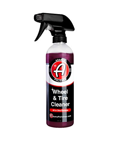 Adam's Wheel & Tire Cleaner 16oz - Professional All in One Tire & Wheel Cleaner Car Wash Wheel Well Cleaning Spray for Car De