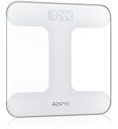 RENPHO Bathroom Scale for Body Weight, Weighing Scale for People, Body Scale with Bright LED Disp...