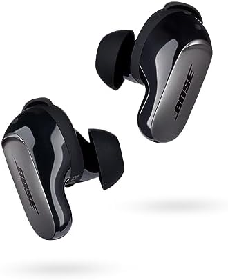 Bose QuietComfort Ultra True Wireless Noise Cancelling In-Ear Earbuds - Black (Renewed)