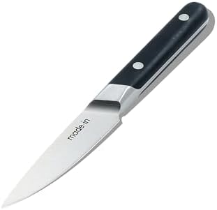 Made In Cookware - 4" Paring Knife - Crafted in France - Full Tang With Truffle Black Handle