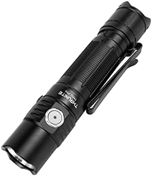 ThruNite TN12 Pro Rechargeable Flashlight, High 1900 Lumen LED Flashlight with Dual Switch, Long 415 Yards Throw, for Outdoor Rescue, Searching, Hiking and Emergency - Black Cool White