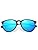 Polarized Blue Mirror Lens/Transparent Gray Frame