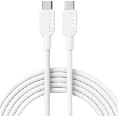 Anker Cable, 310 USB C to USB C Cable (10 ft), (60W/3A) USB C Charger Cable Fast Charge for Samsung Galaxy S23, iPad Pro 2021, iPad Mini 6, iPad Air 4, MacBook Pro 2020, Switch (USB 2.0)