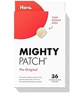Mighty Patch Original from Hero Cosmetics - Hydrocolloid Acne Pimple Patch for Covering Zits and ...