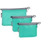 Bagail Ultralight Zipper Pouch Travel Packing Bags for Toiletries, Document, Electronics-Turquoise