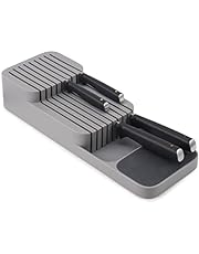 Joseph Joseph Drawer Store Kitchen Organizer Tray for Knives Knife Block, Gray,85120