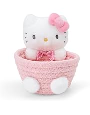 Sanrio 885606 Rope Basket with Mascot, Small, Hello Kitty Storage