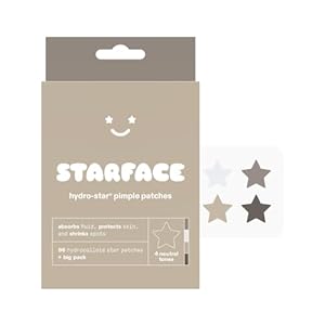 Starface Earth Star BIG PACK, Hydrocolloid Pimple Patches, Absorb Fluid and Reduce Redness, Cute Star Shape and 4 Neutral Colors (96 Count)