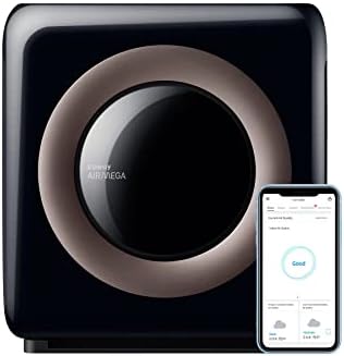 Coway Airmega AP-1512HHS App-Enabled Smart Technology, Compatible with Amazon Alexa True HEPA Air Purifier, Black/Bronze