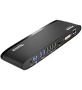 Plugable USB 3.0 Universal Laptop Docking Station for Windows and Mac (Dual Monitor: HDMI and DVI...