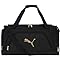 PUMA unisex adult Evercat Accelerator Duffel Bags, Black/Gold, One-Size US