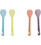 UST KLIPP 4 Pk Spork Set with Lightweight, Durable, BPA Free, Construction and Clip for Attaching...
