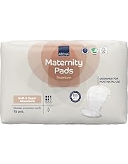 ABENA Premium Maternity Pads, Postpartum Essentials, Eco-Labelled Maternity Pads After Birth, Extra Protection, Breathable and Skin Friendly Incontinence Pads Women, Sustainable Maternity Pads - 15PK