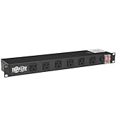 Tripp Lite RS1215-RA Rackmount Network-Grade PDU Power Strip, 12 Right Angle Outlets Wide-Spaced,...