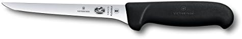 Victorinox Swiss Army Cutlery Fibrox Pro Boning Knife, Flexible Blade, 6-Inch, Black