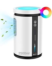2500ml Dehumidifier, Upgraded Dehumidifiers for Home Up to 65㎡, Quiet Portable Dehumidifiers for Bedroom Bathroom Basements Closet RV with 2 Working Modes, 7 Color Lights, Auto-off