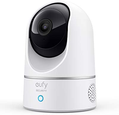 eufy Security Indoor Cam E220, 2K, Pan & Tilt, Indoor Security Camera, Wi-Fi Plug-in Camera, Human & Pet AI, Voice Assistant Compatibility, Night Vision, Motion Tracking, HomeBase not Compatible