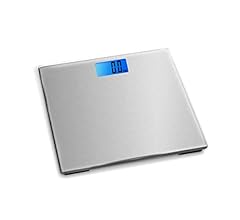 New Digital Electronic Bathroom Scale 180KG Backlit Weight Management (Silver)