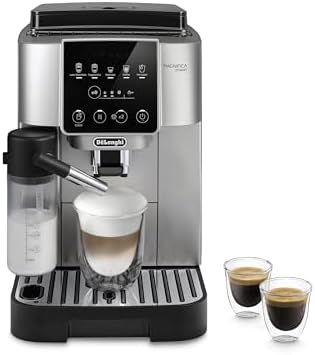De'Longhi Magnifica Start Fully Automatic Espresso Machine with Automatic Milk Frother, Silver