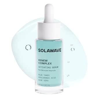 Solawave Renew Complex Serum for Face &amp; Neck | Boost the Effects of Solawave Facial Wand | Red Light Therapy for Face &amp; Microcurrent Facial Device for Anti-Aging &amp; Skin Tightening | Solawave Original